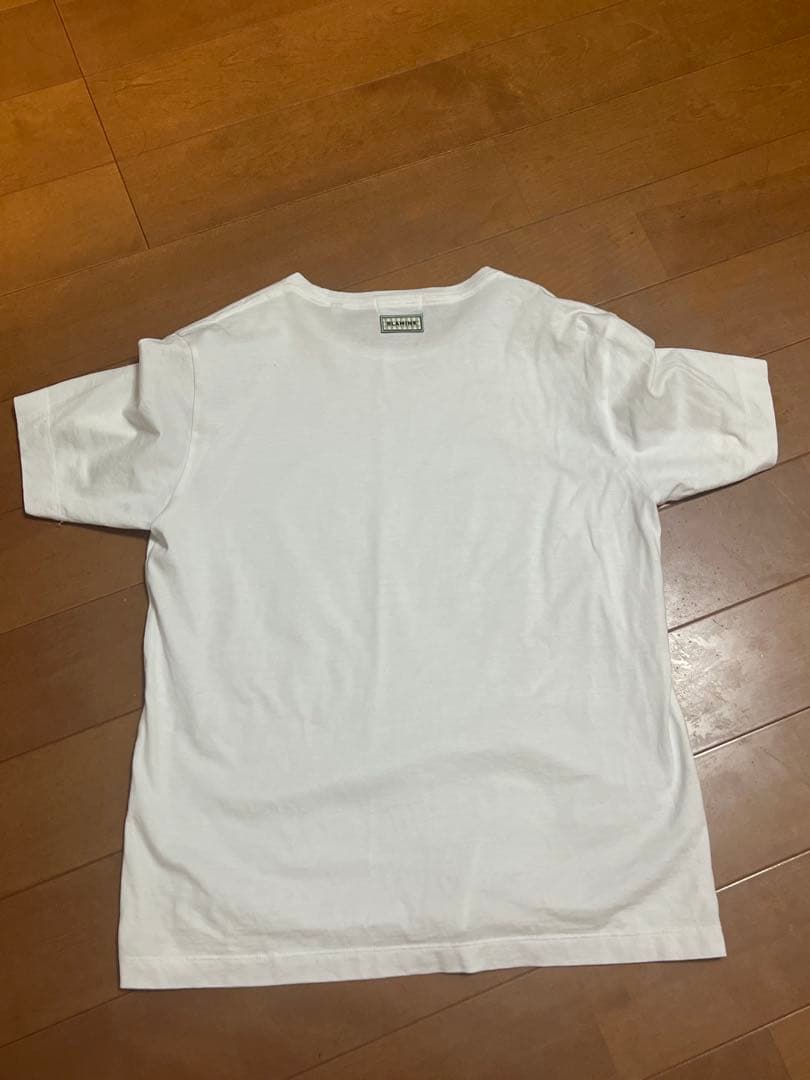 BLAMINK PRE ロゴパッチショートスリーブTEE ホワイト　ブラミンク