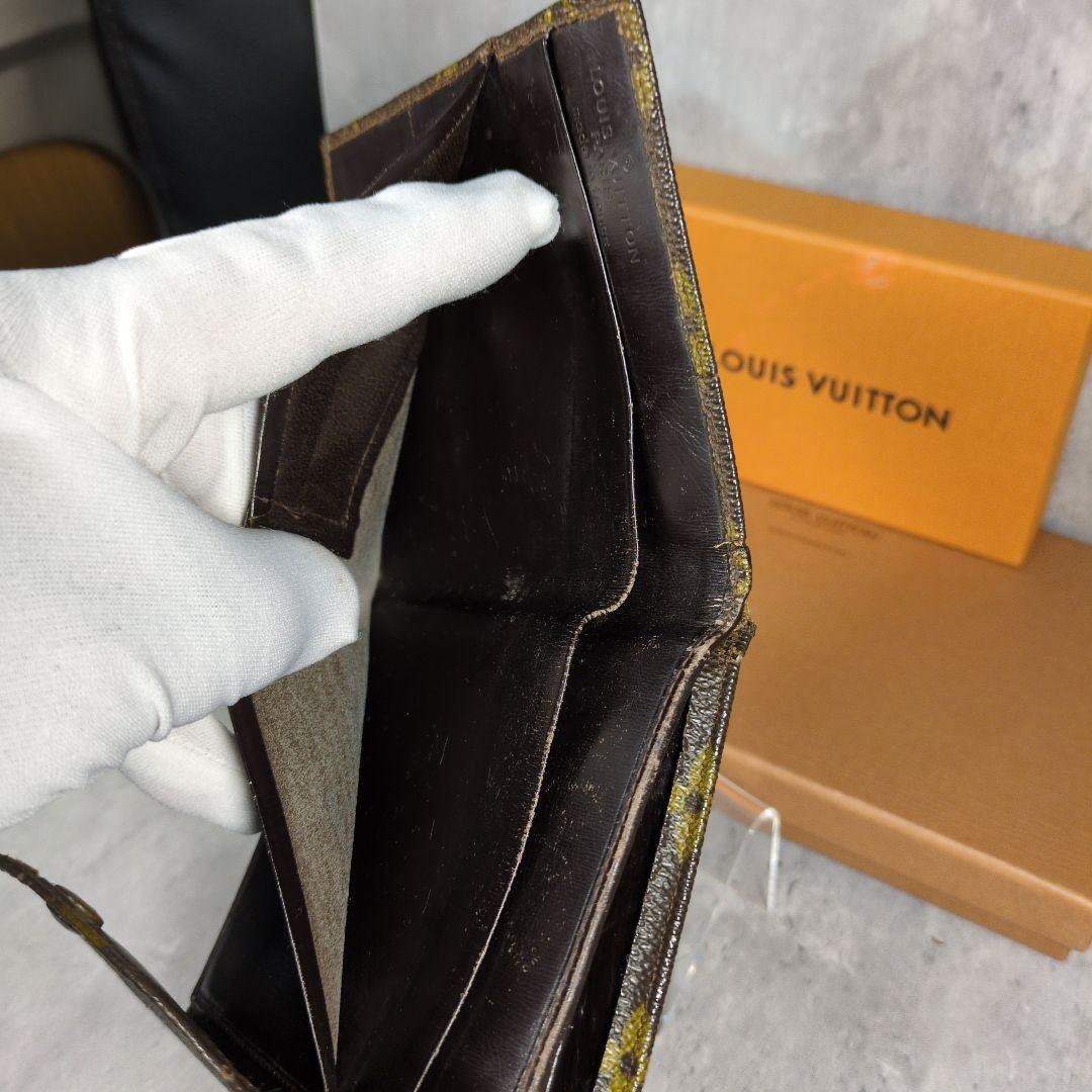 ルイヴィトン モノグラム 旧型ポルトモネ・ビエ カルトクレディ　Wホック財布