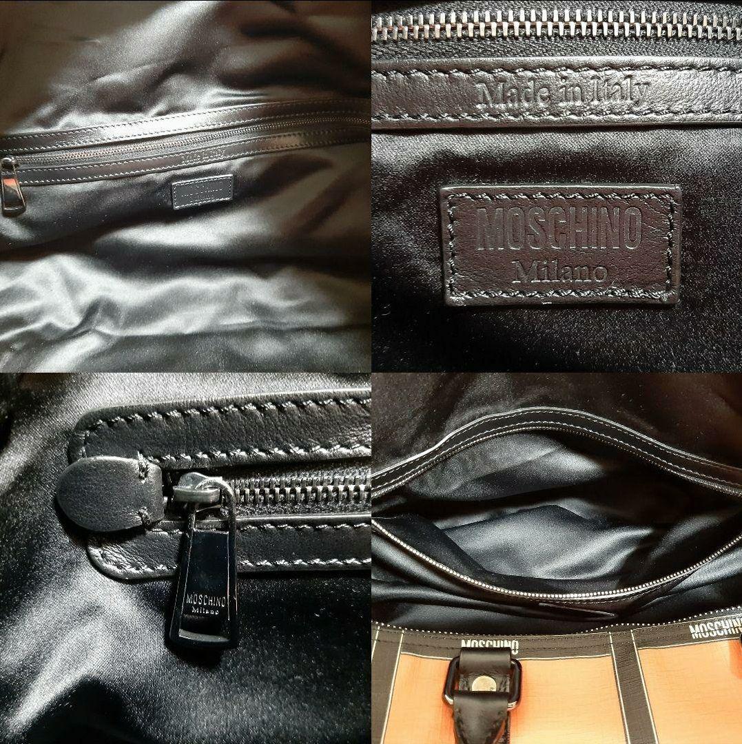 MOSCHINO モスキーノ 旅行バッグ ボストンバッグ オレンジ