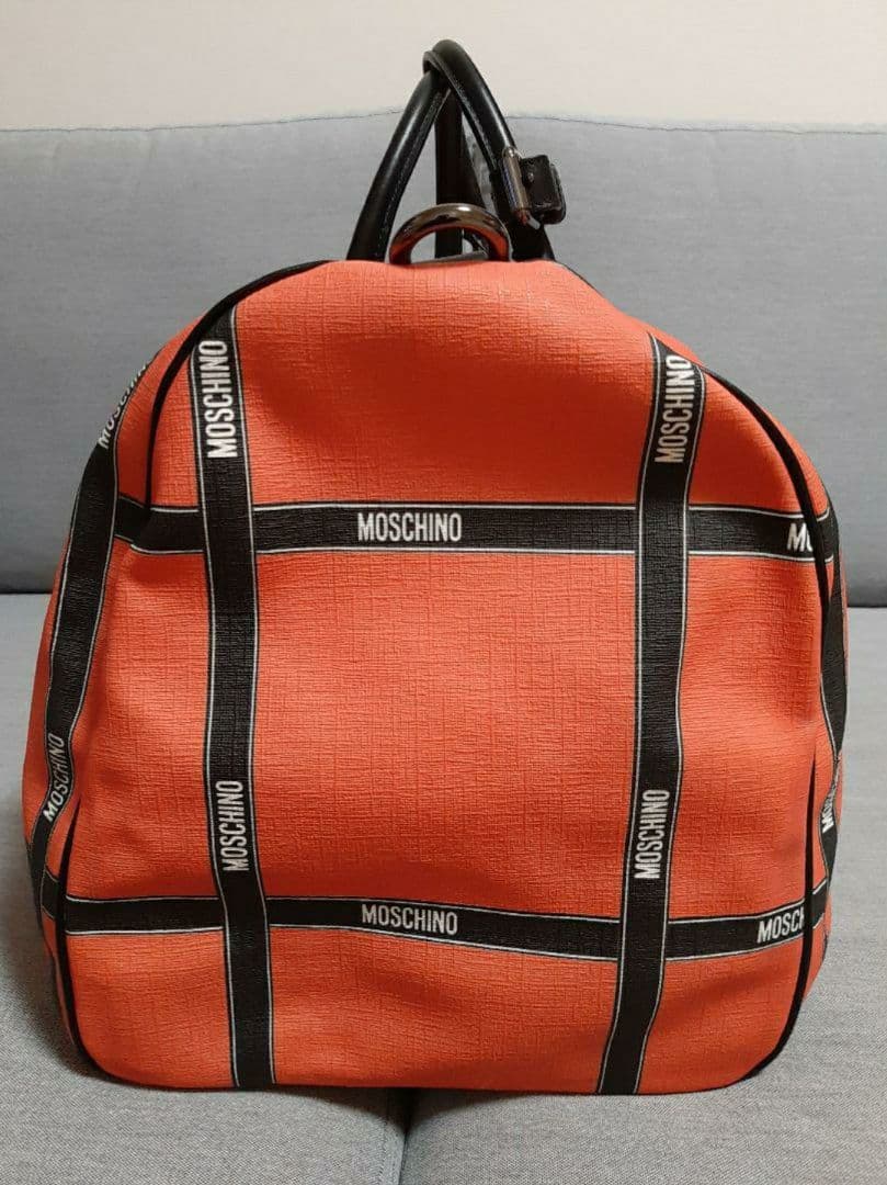 MOSCHINO モスキーノ 旅行バッグ ボストンバッグ オレンジ