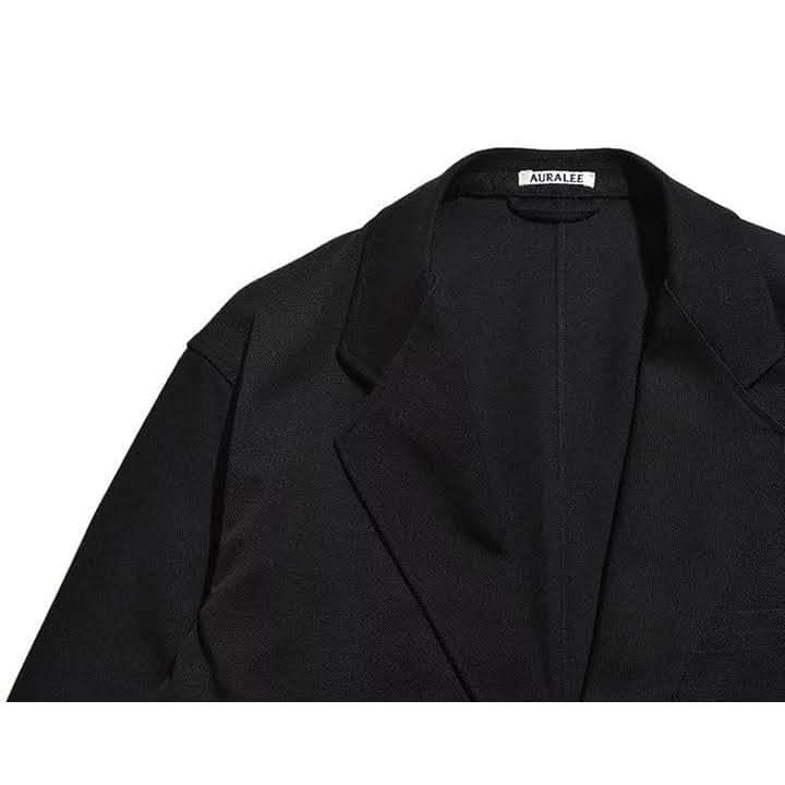 オーラリー AURALEE LOOSE TWILL OVER JACKET 3黒
