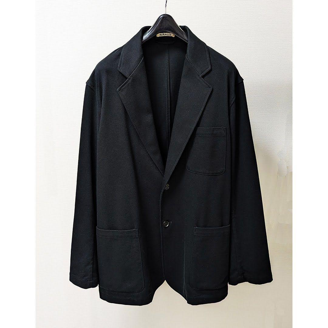 オーラリー AURALEE LOOSE TWILL OVER JACKET 3黒