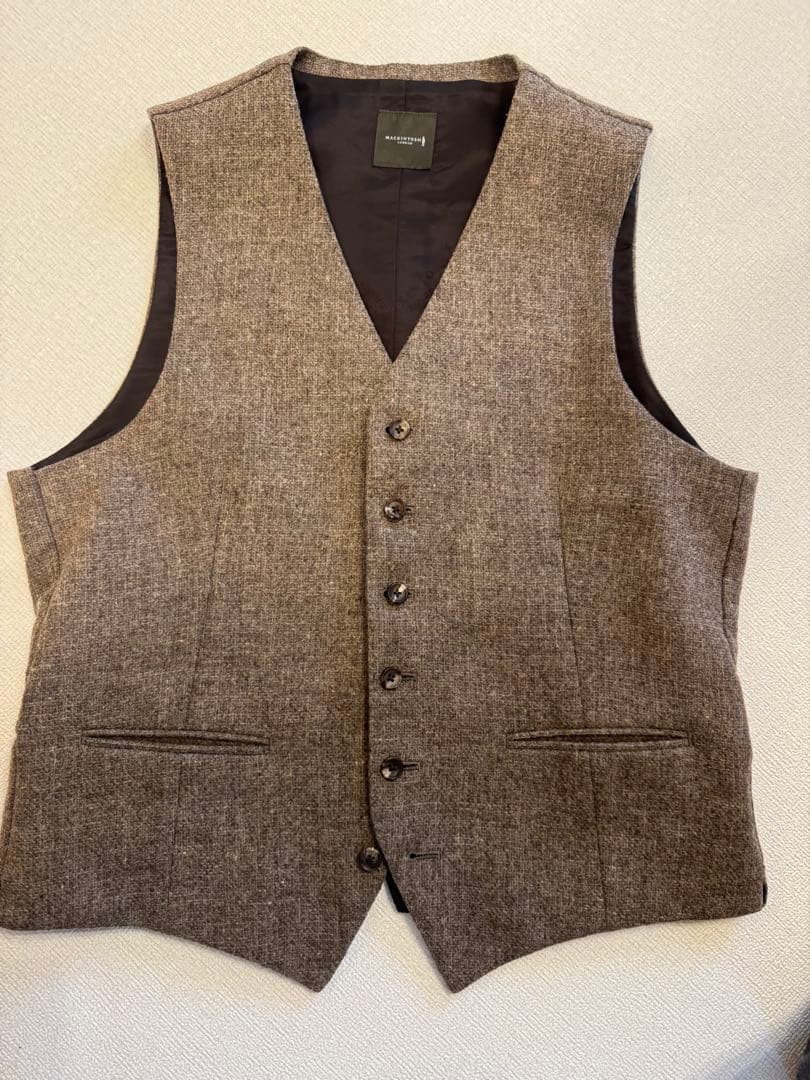 MACKINTOSH LONDON スーツベスト ブラウン