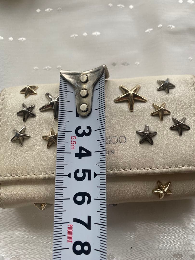 JIMMY CHOO ジミーチュウ 二つ折り財布 /キーケース　セット　白