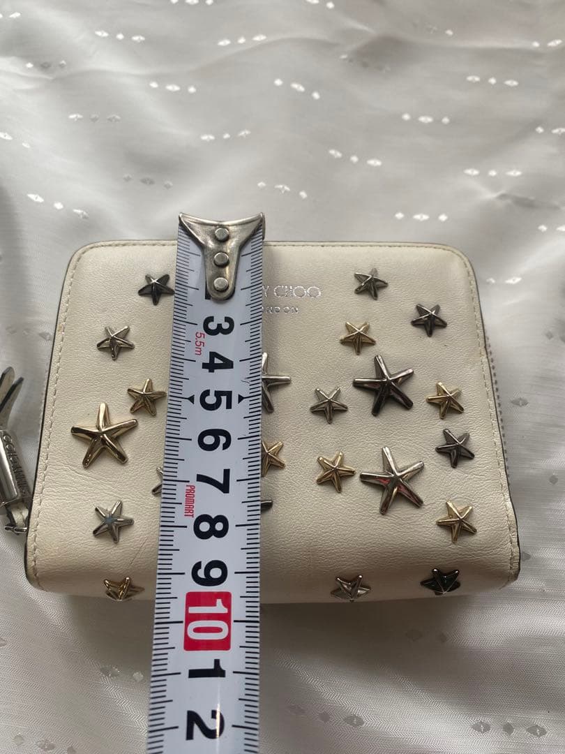 JIMMY CHOO ジミーチュウ 二つ折り財布 /キーケース　セット　白