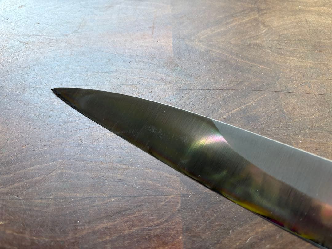 正本総本店　玉白鋼　小出刃　140mm 包丁　白鋼　和包丁　研ぎ済　釣り　水牛朴