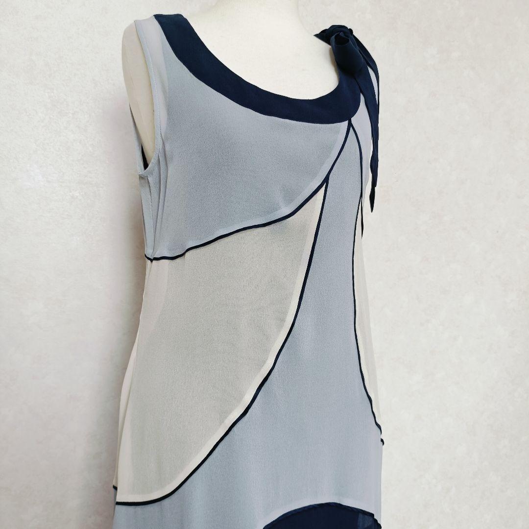 MaxMara Studio シルク100% リボン ワンピース 38