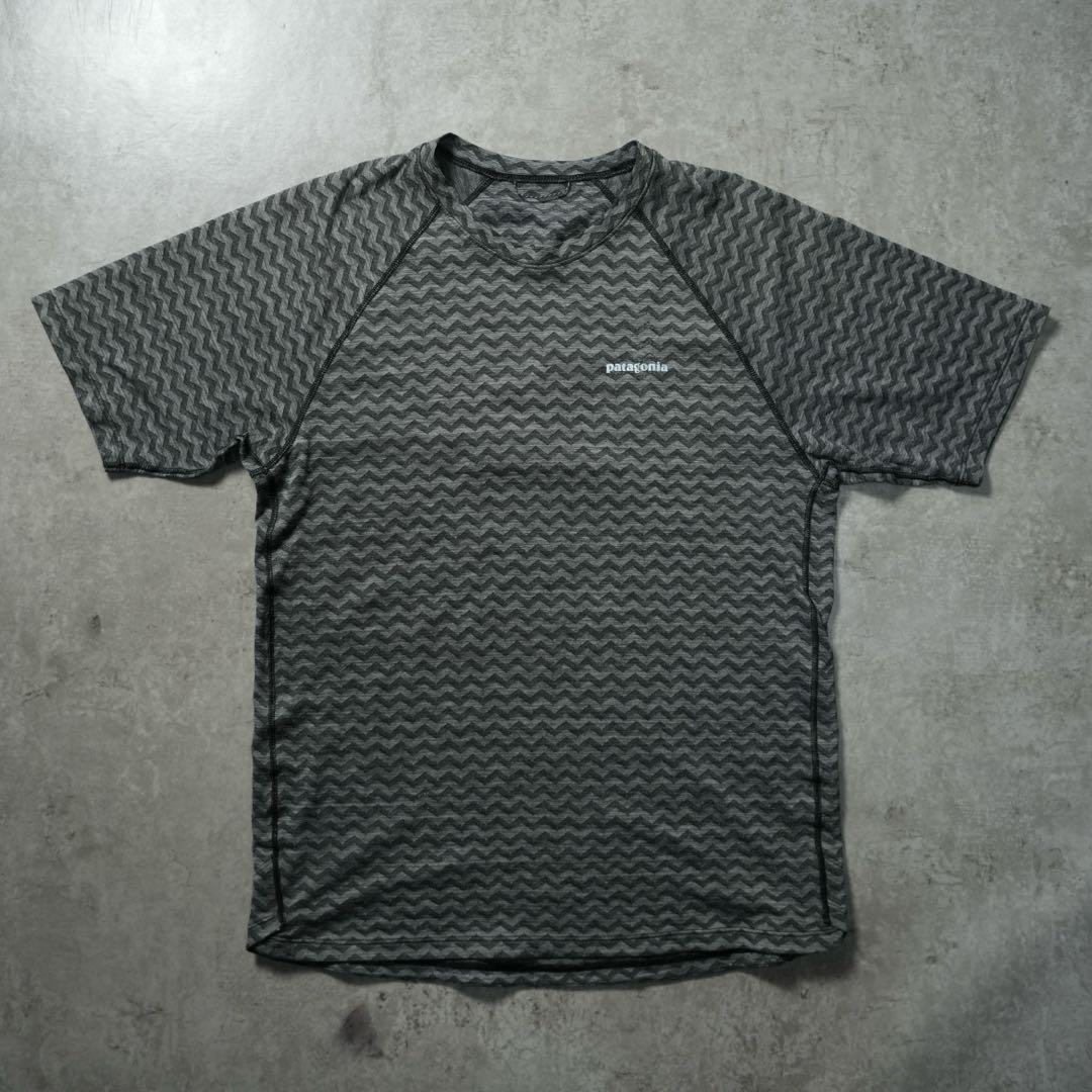 Patagonia リッジフローシャツ 半袖 トレラン グレー 23565