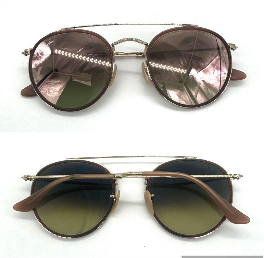 Ray-Ban3647Nメタルブラウングラデーションサングラスビンテージy2k