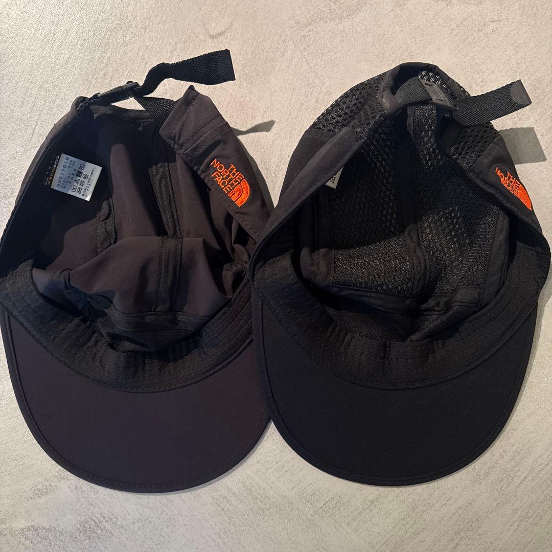 レアBEAMSコラボ品×THE NORTH FACE キャップ ブラック　2点