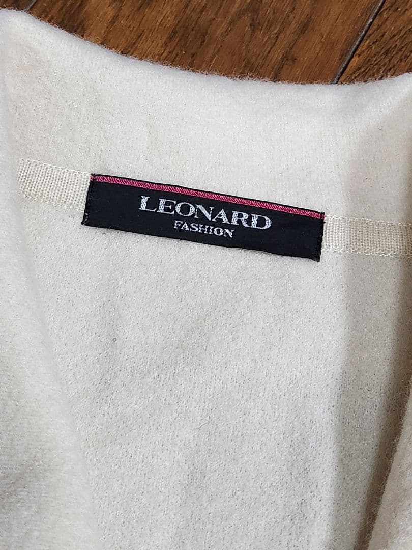 LEONARD アイボリーテーラードジャケット