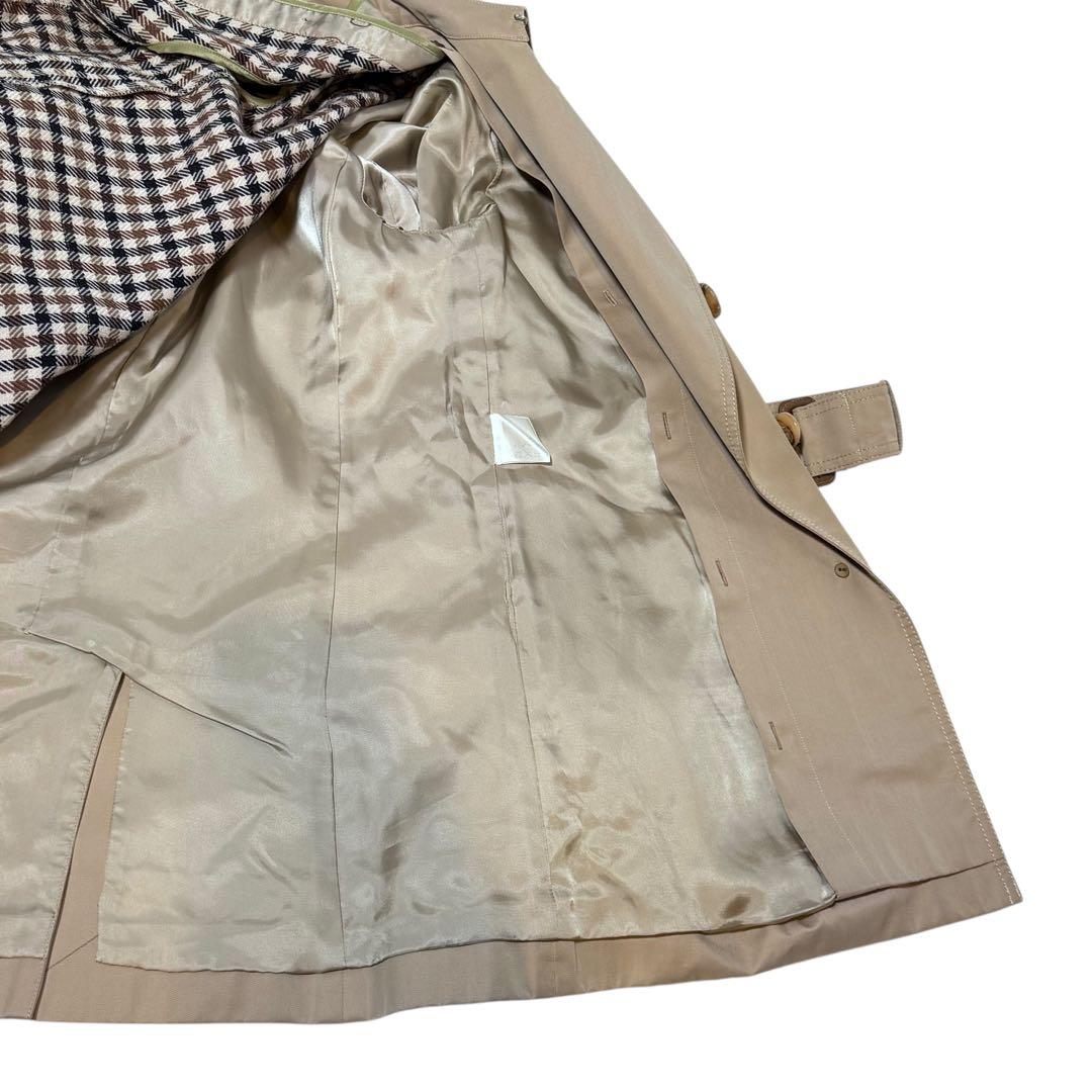 【美品】Aquascutum ライナー ベルト付き ショート トレンチコート M