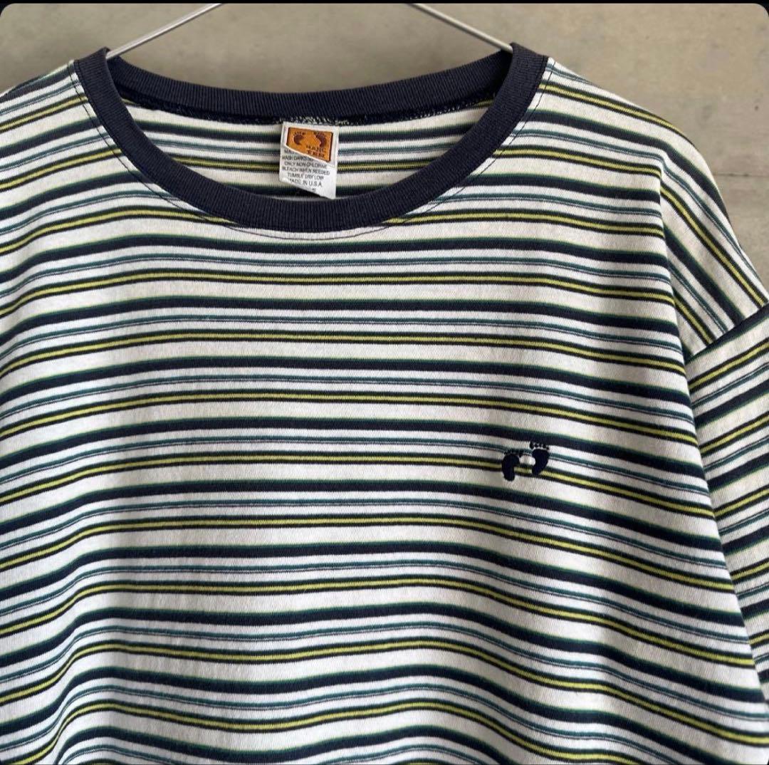 80s Hang Ten USA製 グラデーション ボーダーTシャツ