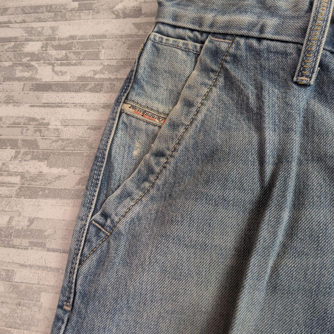 00s DIESEL ワイドフレアデニム Y2K ローライズ タグ付 平成ギャル