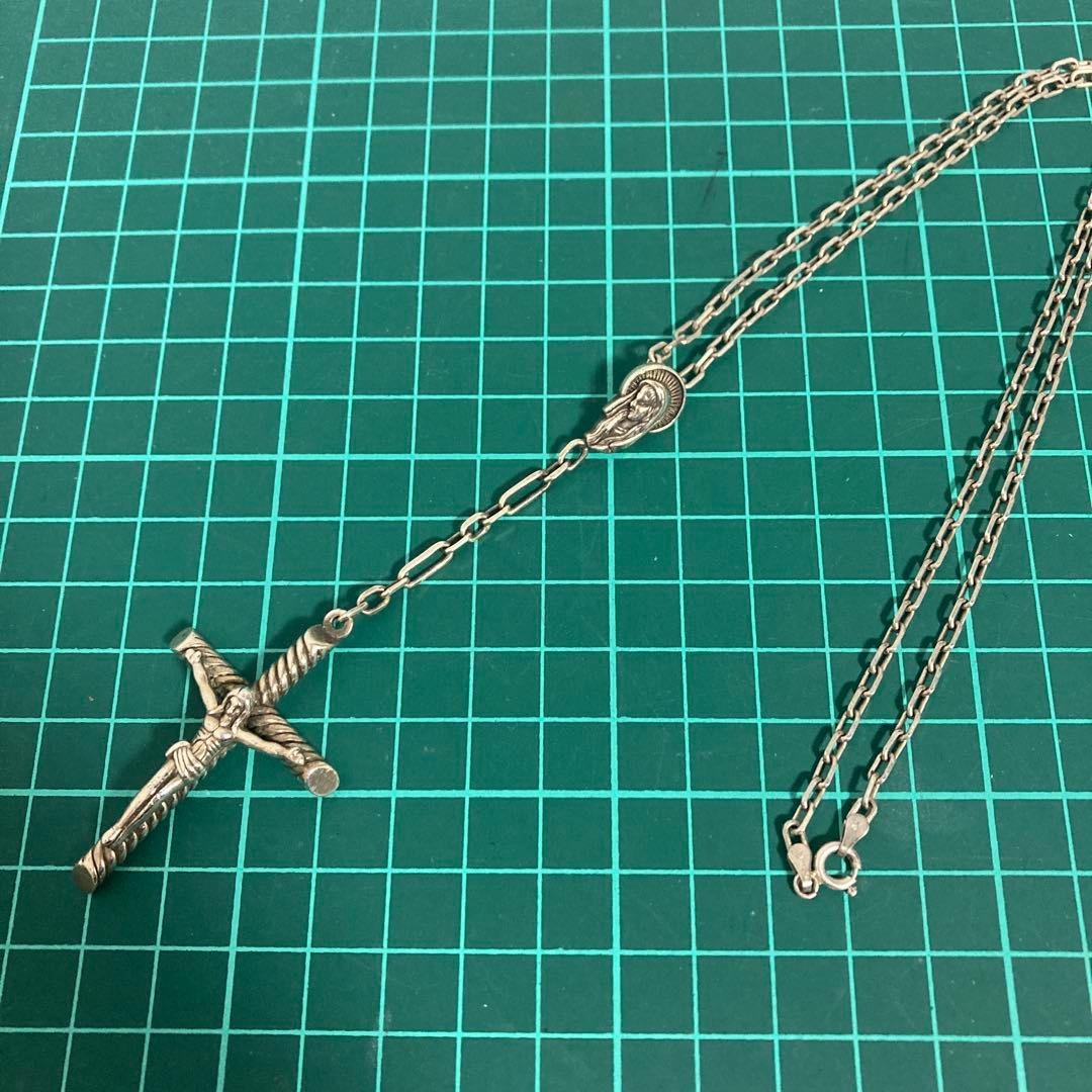 シルバー925 ロザリオ ネックレス　トップ
