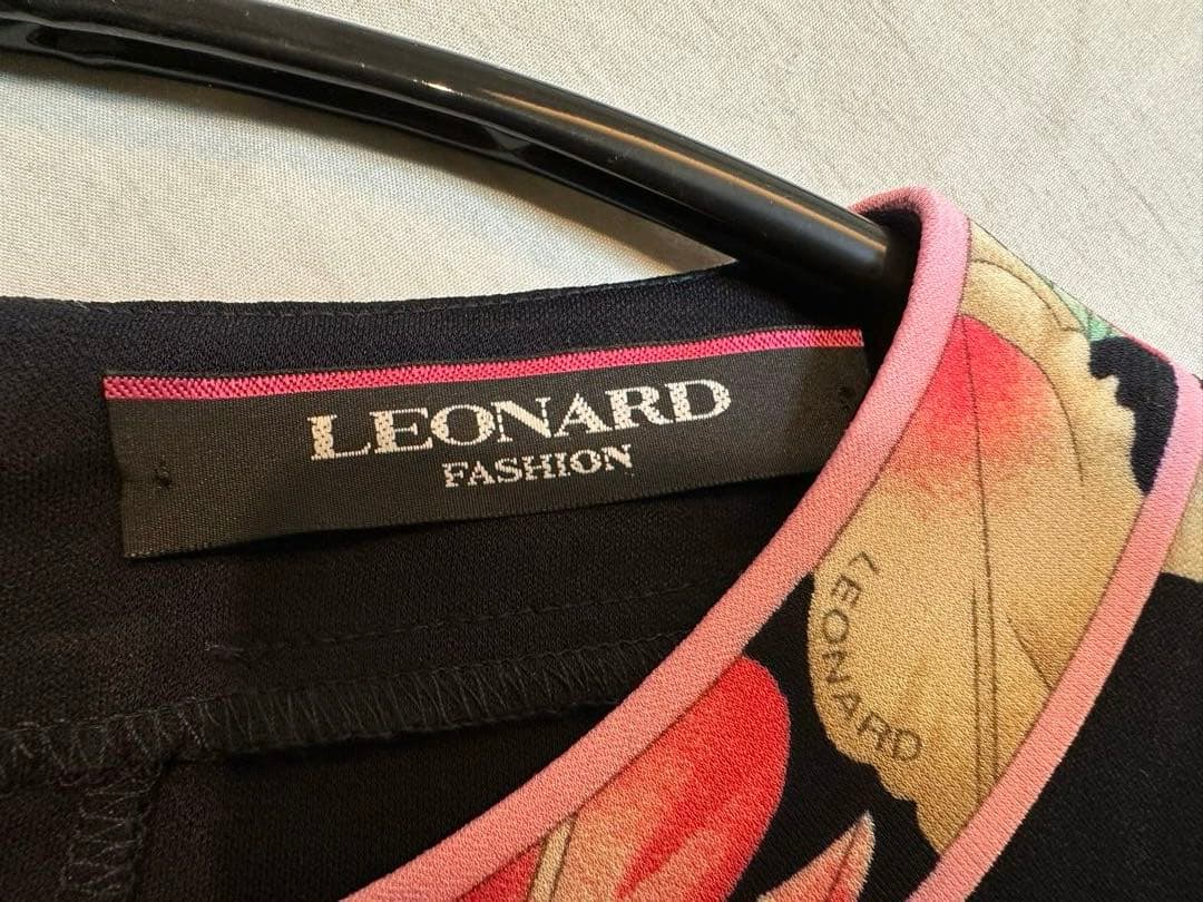 LEONARD FASHION フラワープリント ワンピース