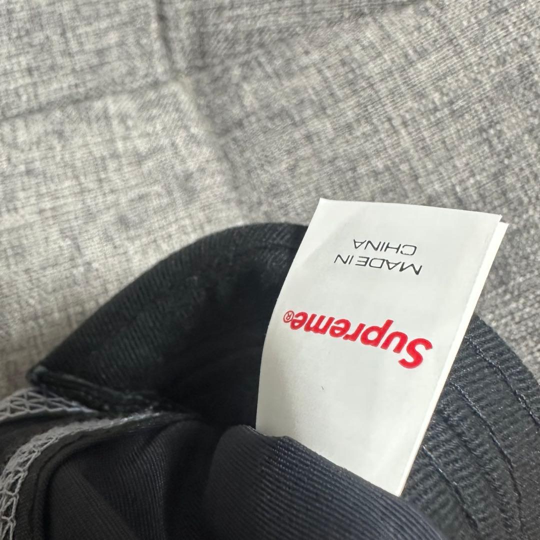Supreme Reflective Stitch Camp Cap 黒