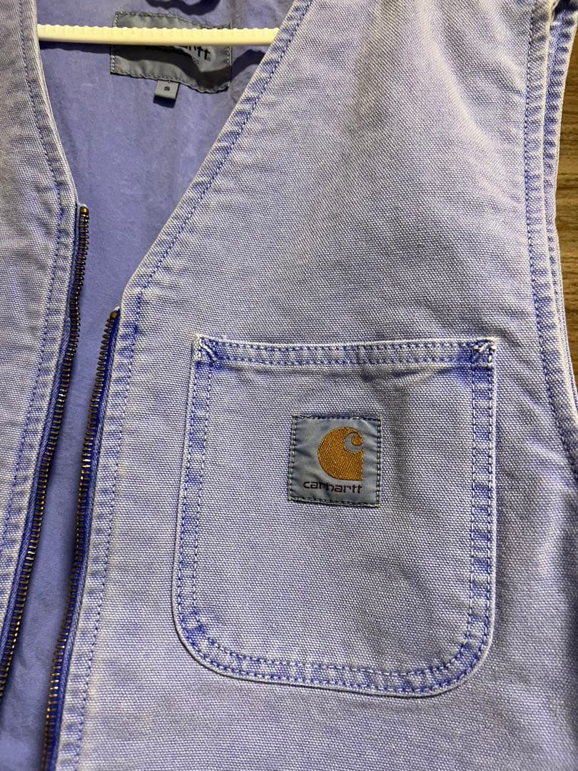 Carhartt 薄紫 ベスト Sサイズ