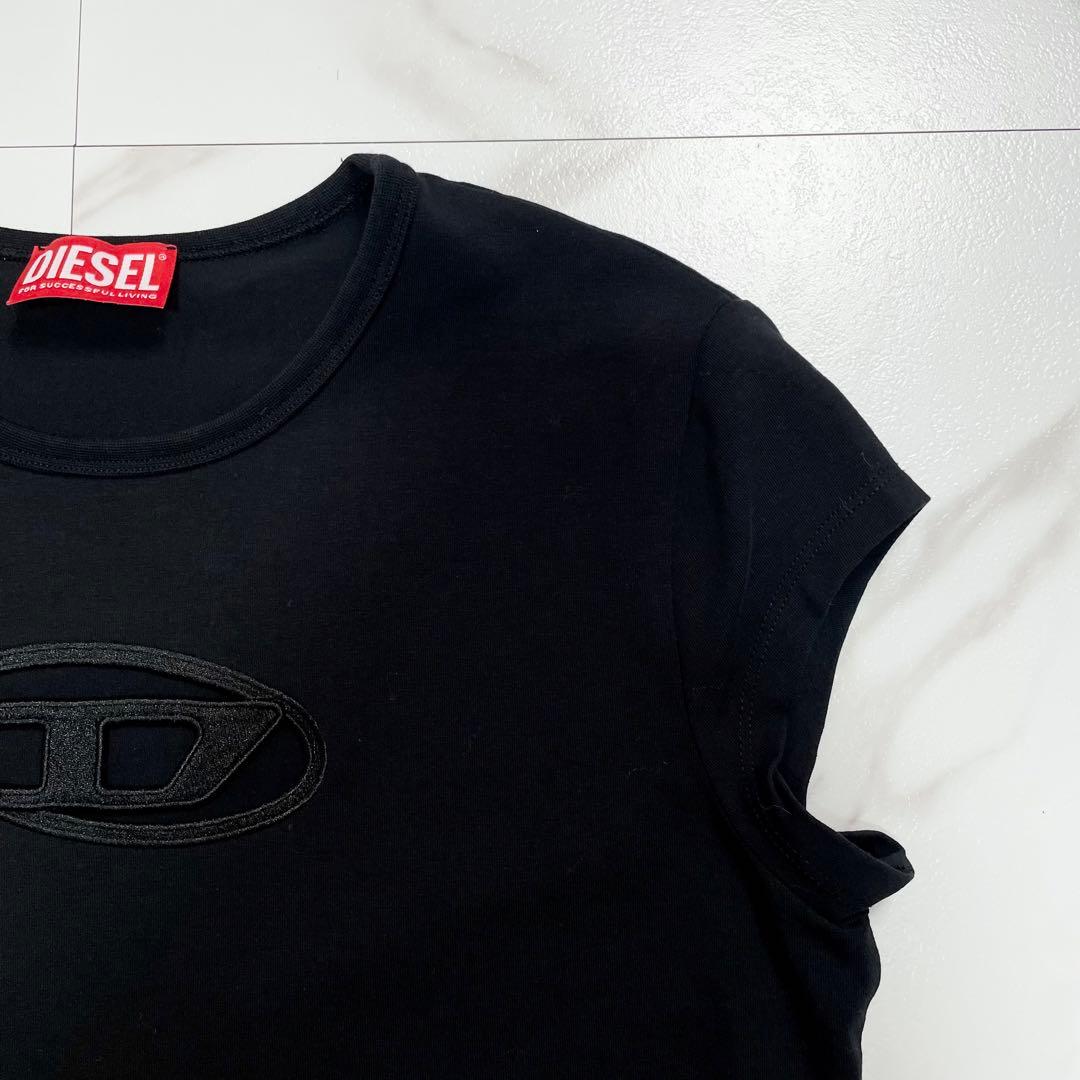 人気✨DIESEL ディーゼル T-ANGIE ロゴTシャツ カットアウト 半袖