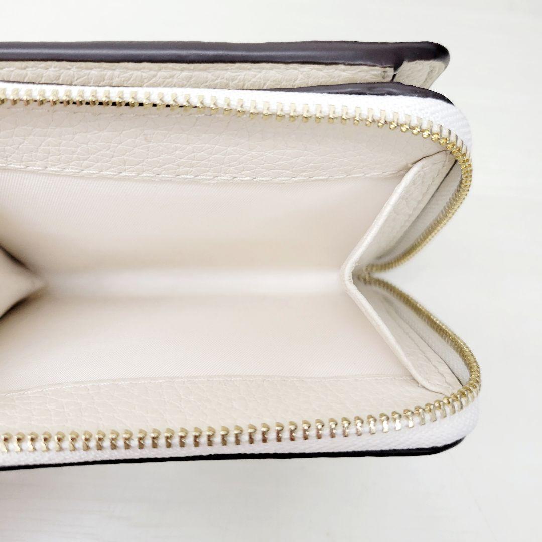 TORY BURCH トリーバーチ ホワイトレザー 二つ折り財布 146463