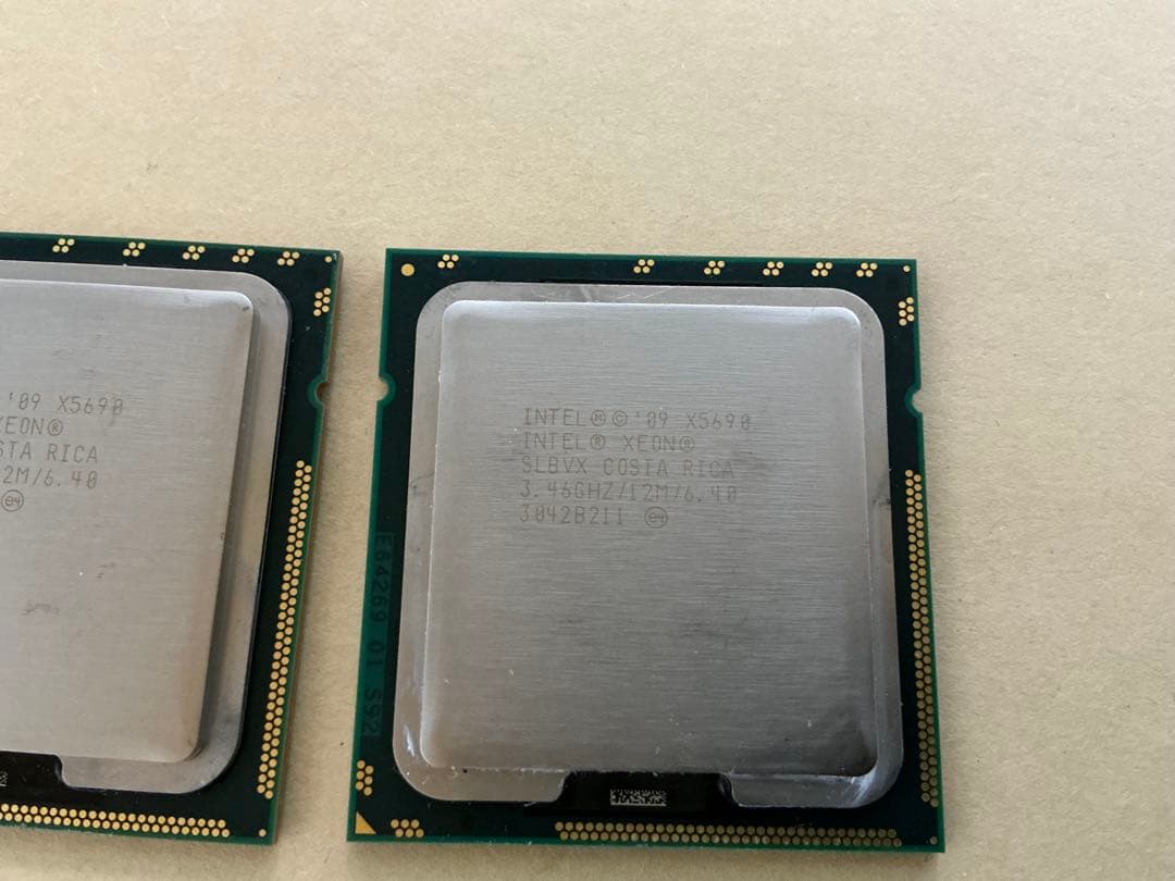 intel Xeon X5690　3.46Ghz ★ SLBVX★２個セット