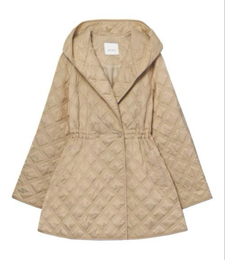 24AW アナイ ANAYI キルティングフードコート 34