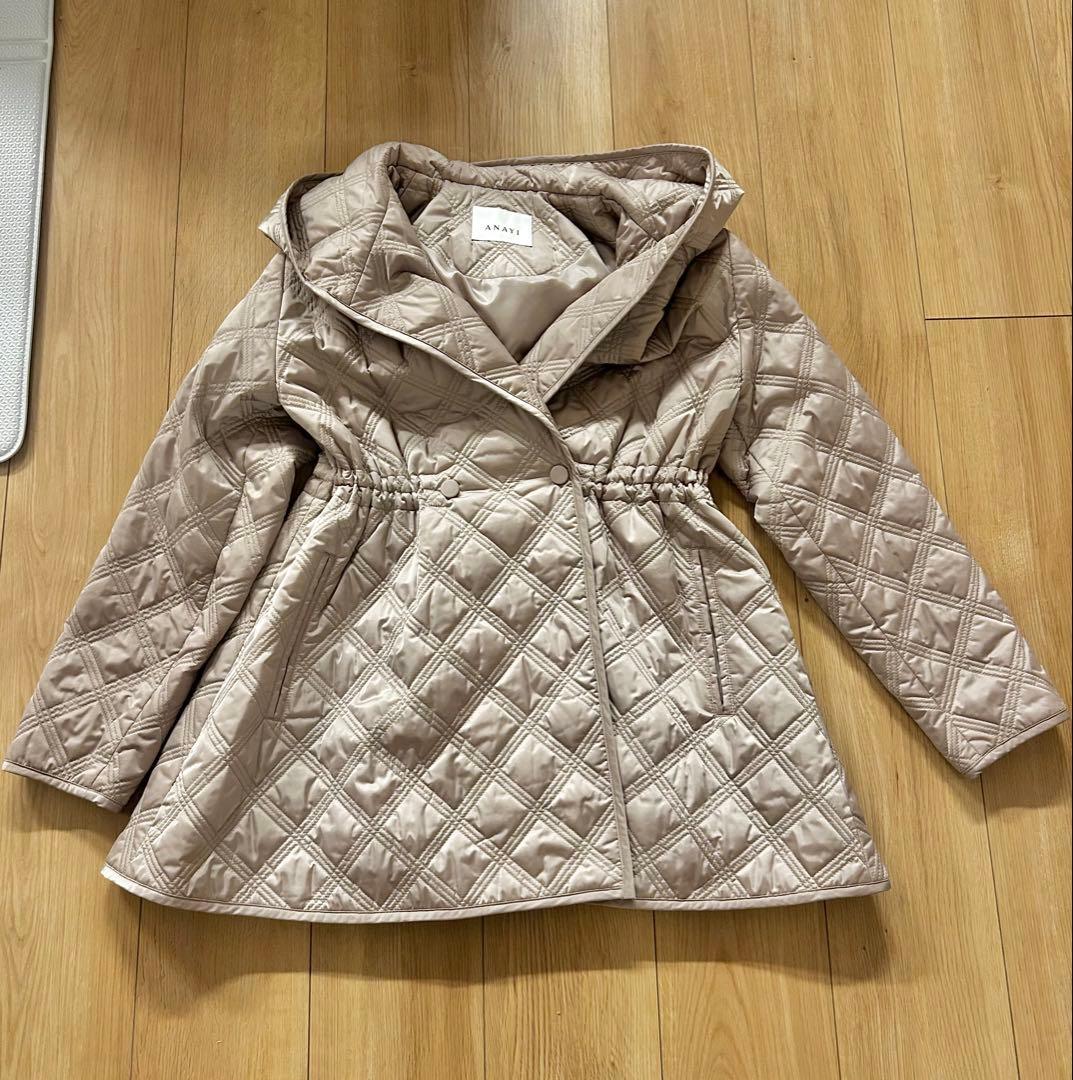 24AW アナイ ANAYI キルティングフードコート 34