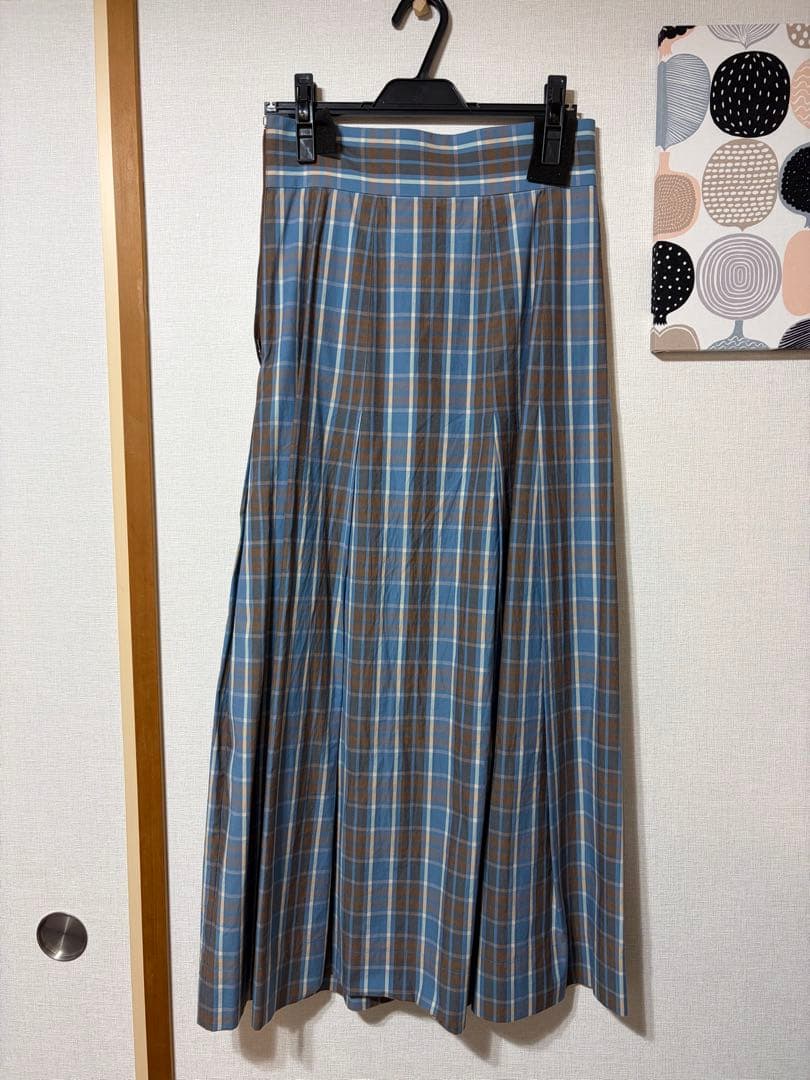 【定価：39,600円】【Scye】マキシチェックスカート