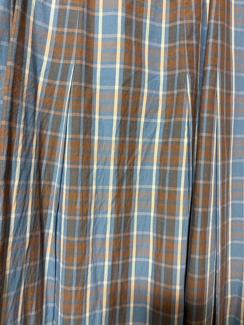 【定価：39,600円】【Scye】マキシチェックスカート