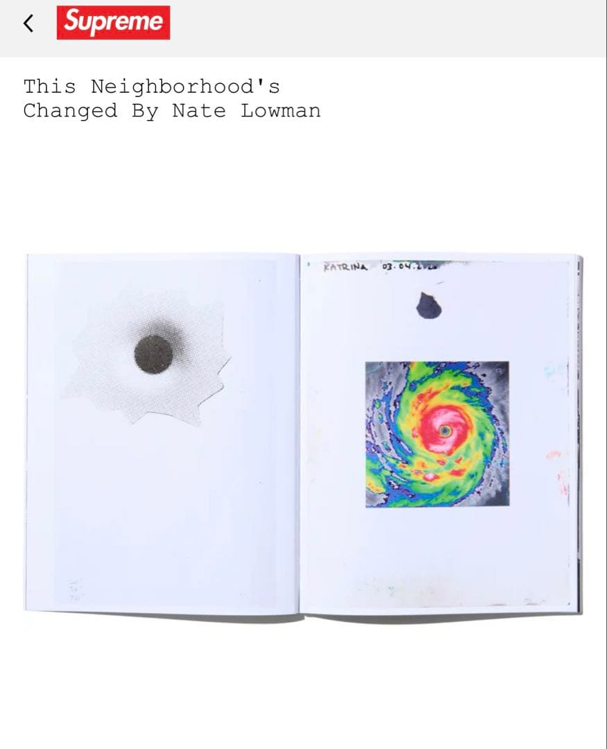 アート・デザイン・音楽 Supreme Book by Nate Lowman