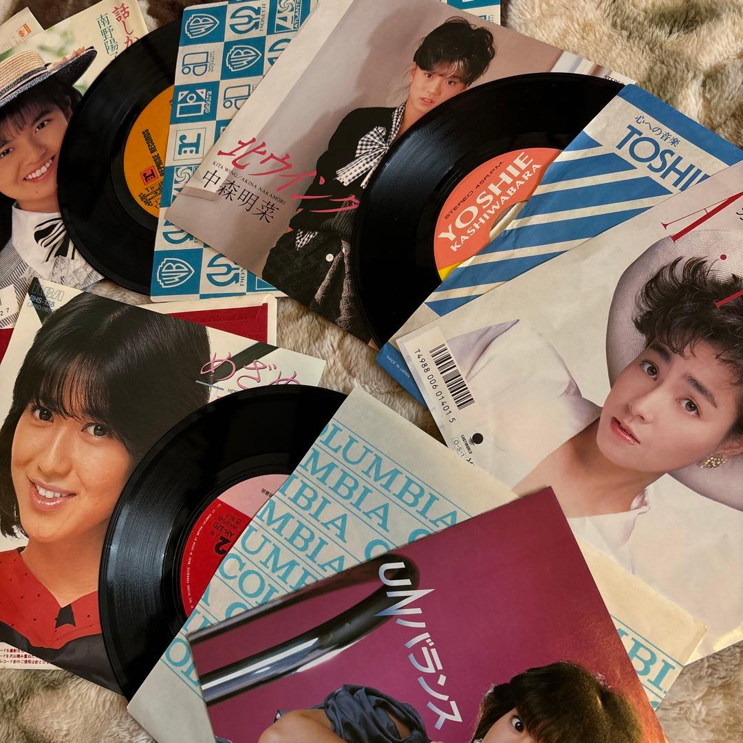 80年代アイドル／松田聖子／中森明菜／中山美穂／南野陽子／浅香唯／レコード／美盤