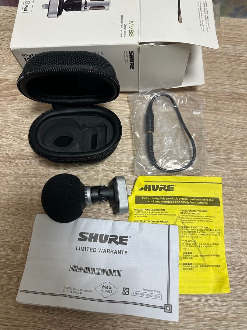 SHURE MV88 デジタルステレオマイク