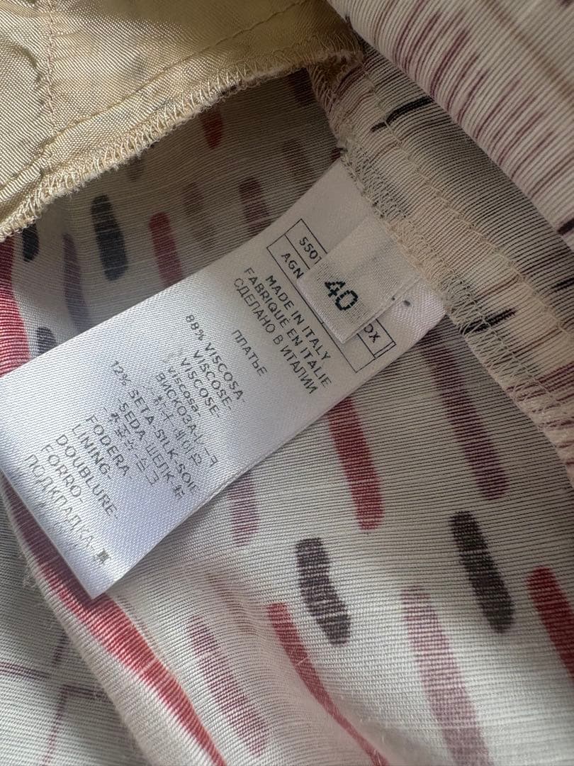 専用 アニオナ　AGNONA シルクブレンド　ワンピース ロゴ入り