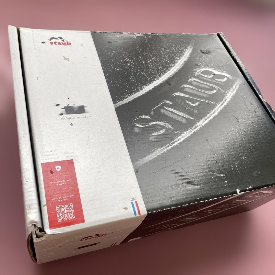 新品未使用　【STAUB】　ストゥブ　ワナベ　グレー18cm
