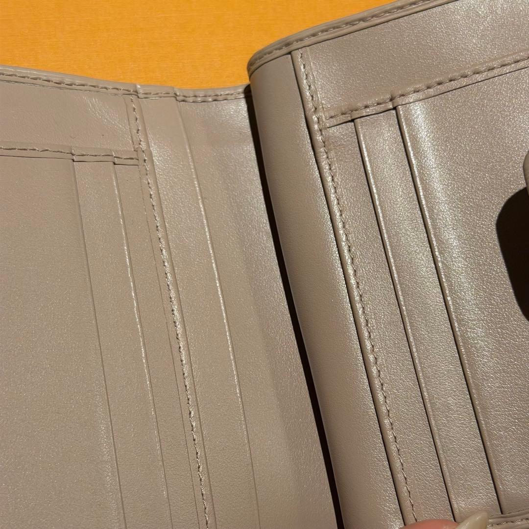 【正規品】PRADA プラダ 2つ折り 財布 ウォレット ピンクベージュ レザー