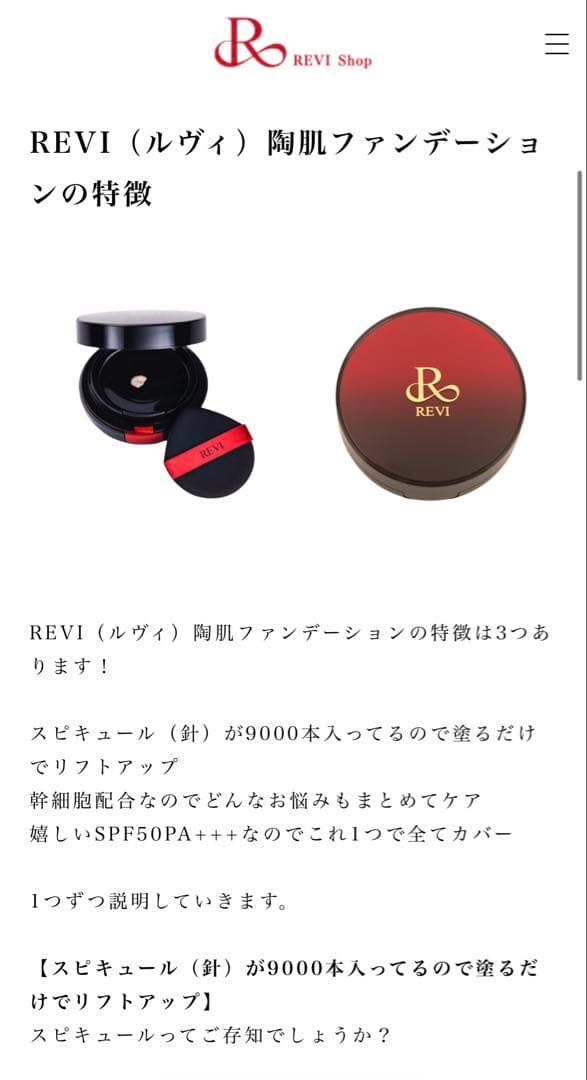 豚*様 REVI ファンデーション レフィル23
