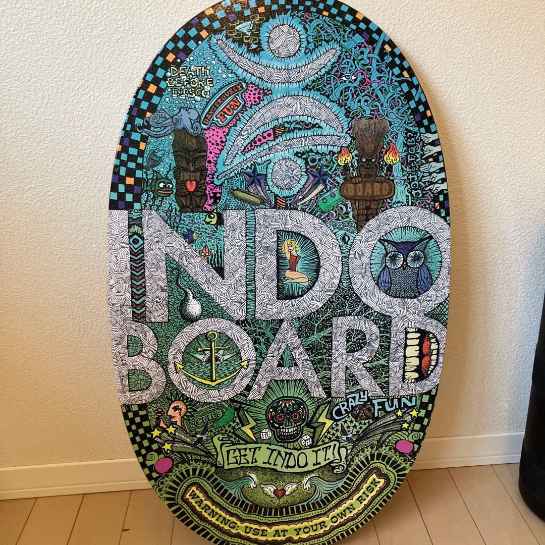【美品/希少アート】INDO BOARD（インドボード）ドゥードゥル柄豪華セット