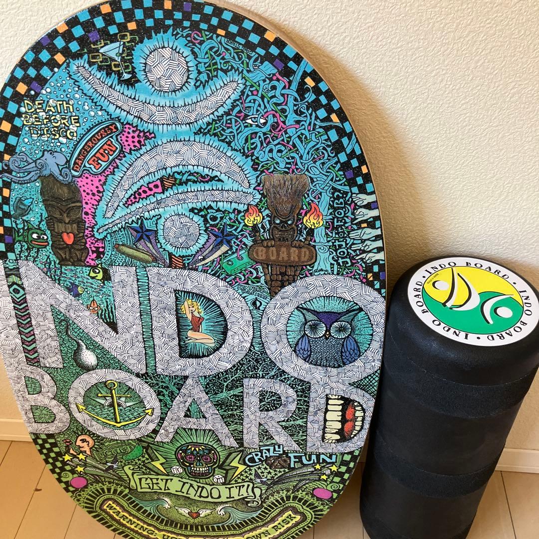 【美品/希少アート】INDO BOARD（インドボード）ドゥードゥル柄豪華セット
