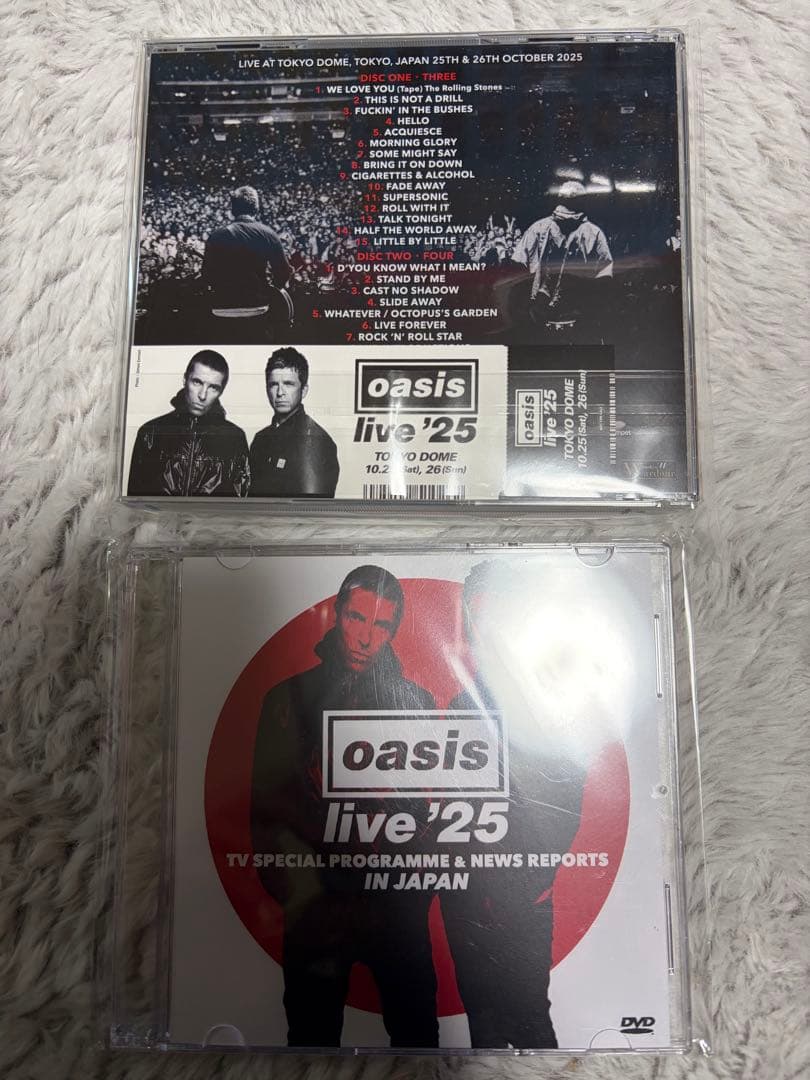 洋楽 OASIS DEFINITIVE TOKYO DOME 2025 2 DAYS