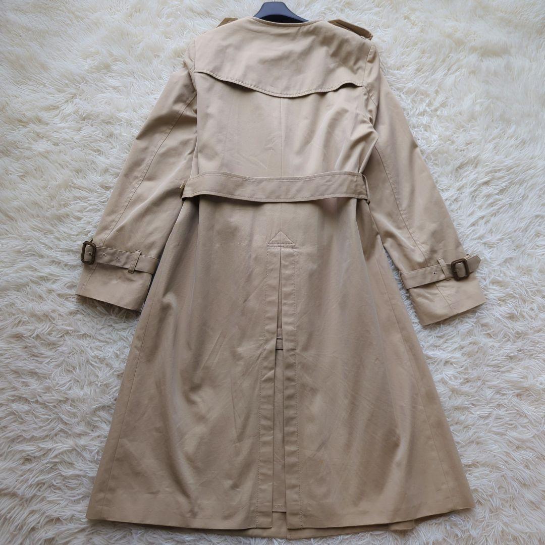 美品✨️スローブイエナ ノーカラー トレンチコート ベルト付 40　L