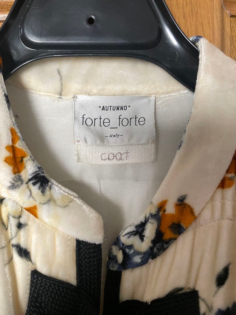 【forte forte花柄ガウンコート／ロングコート】