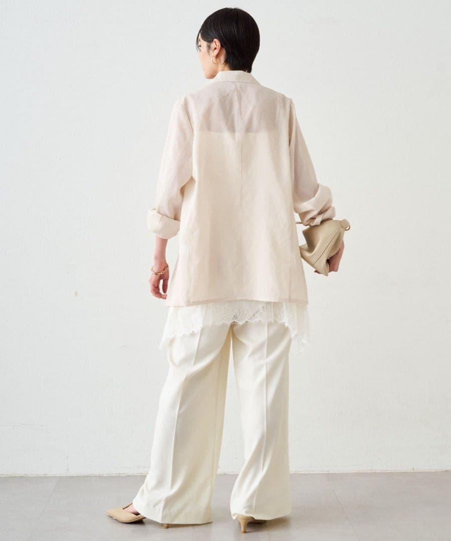 LOUNGEDRESS リネンライクシアージャケット 定価¥23,100