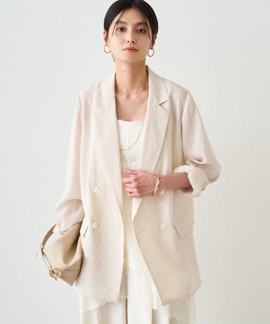 LOUNGEDRESS リネンライクシアージャケット 定価¥23,100