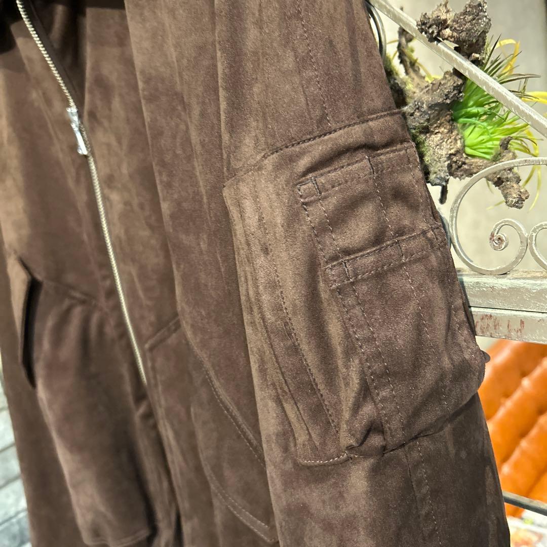 HARE LUXE レザーブルゾン S ブラウンスウェード