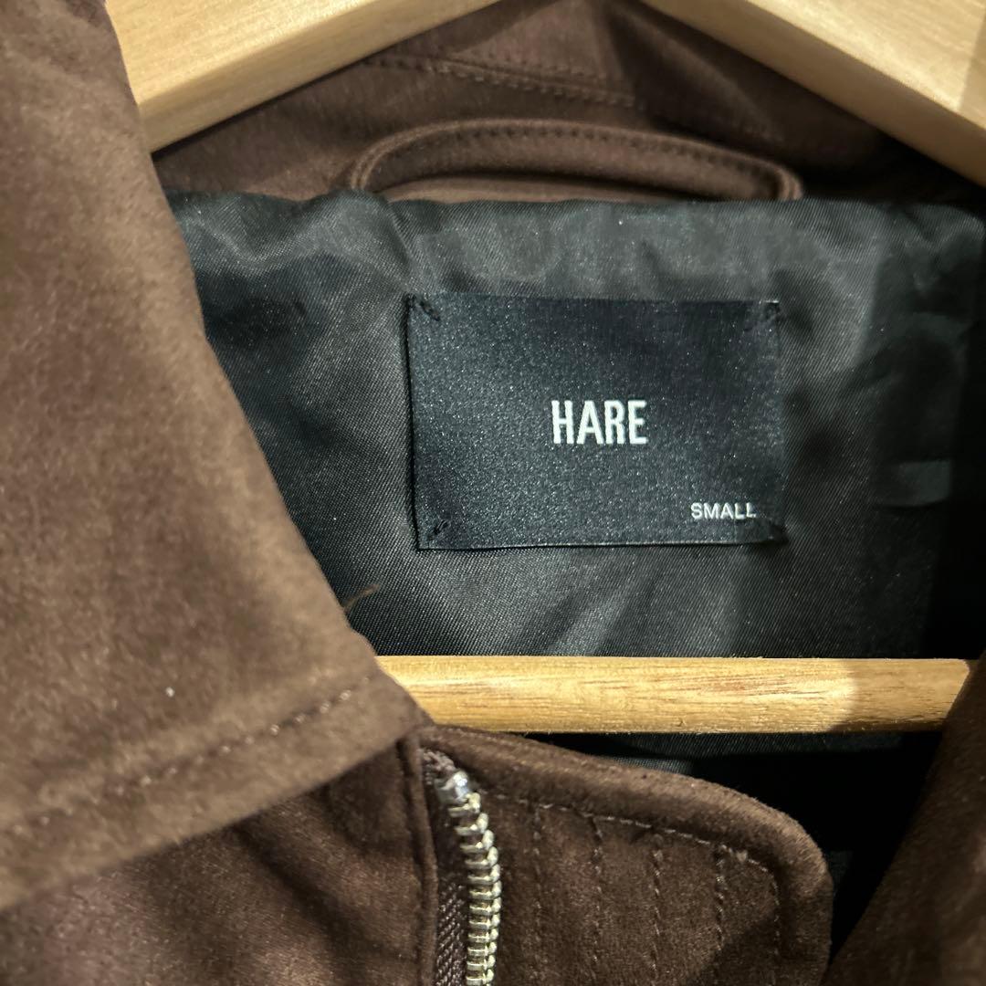 HARE LUXE レザーブルゾン S ブラウンスウェード