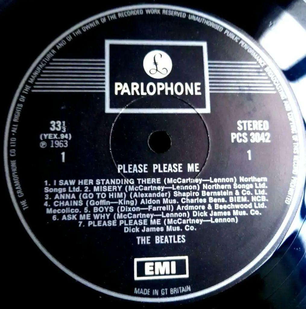 UK盤THE BEATLES PLEASE PLEASE ME