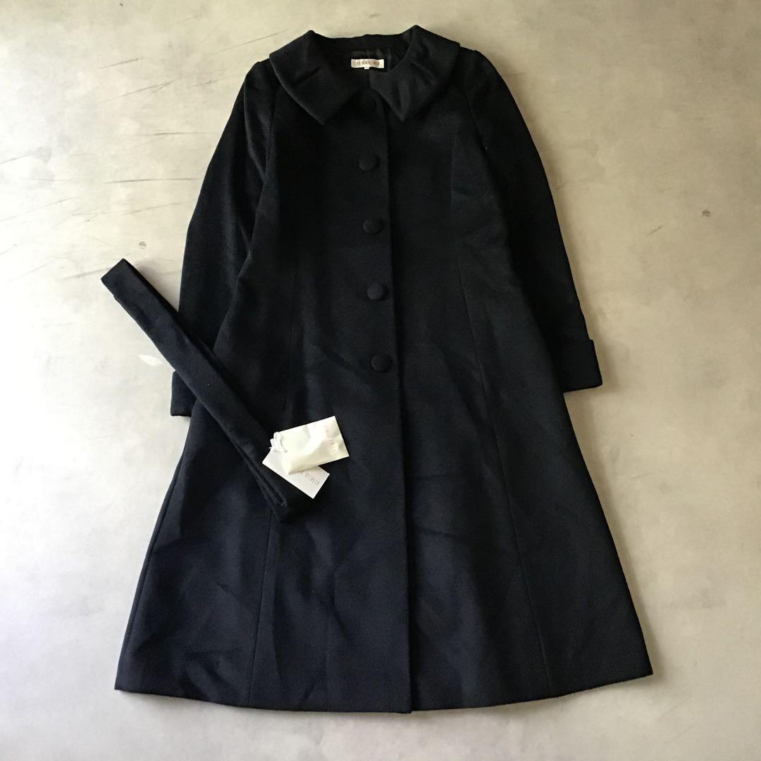 新品未使用　定価14万　YUKI TORII ステンカラーコート　ブラック　黒