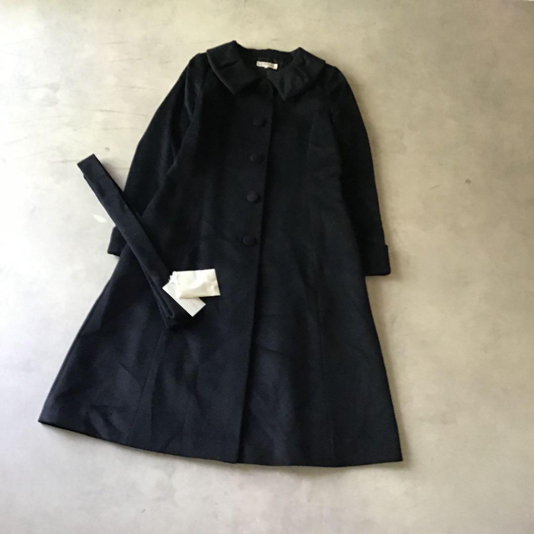 新品未使用　定価14万　YUKI TORII ステンカラーコート　ブラック　黒