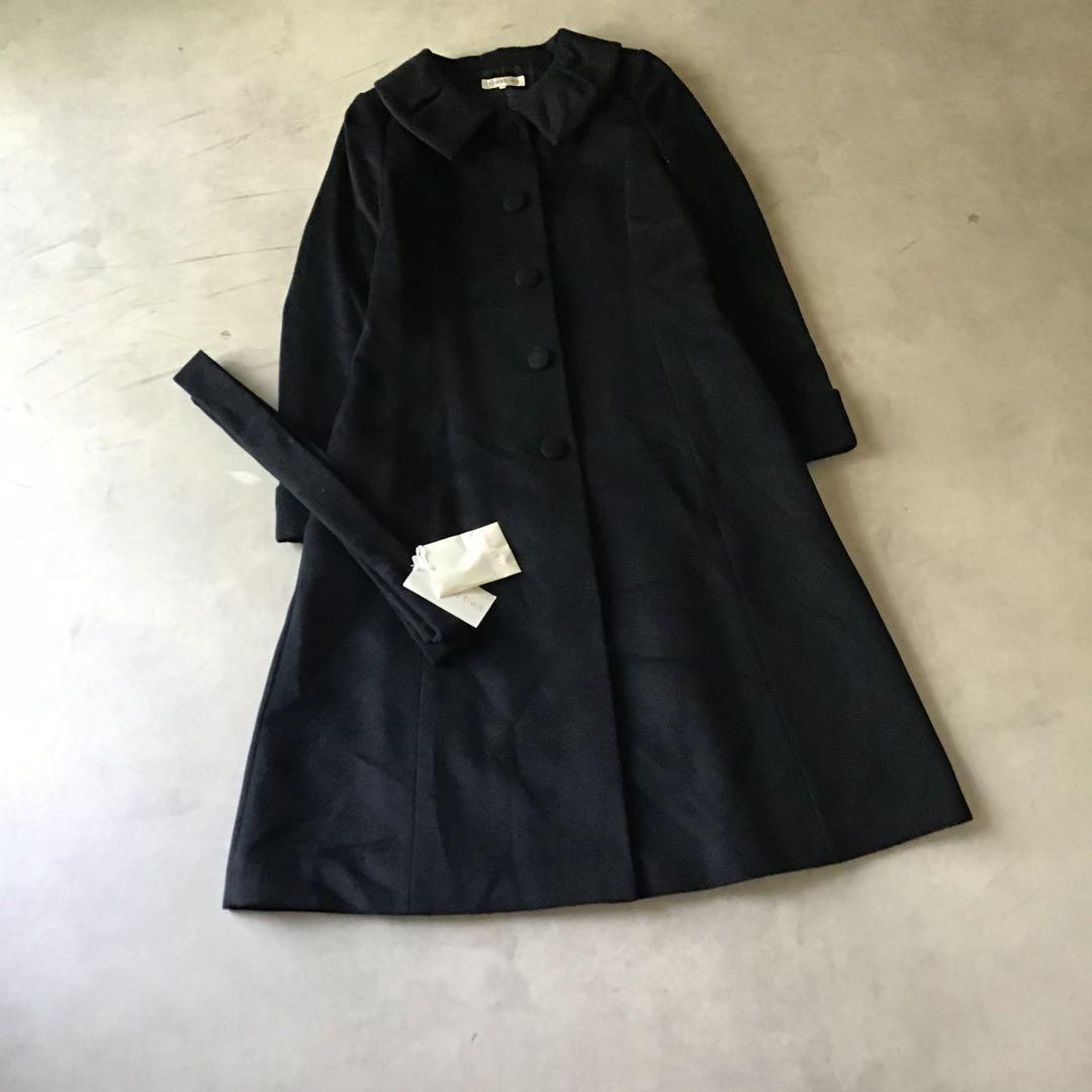 新品未使用　定価14万　YUKI TORII ステンカラーコート　ブラック　黒