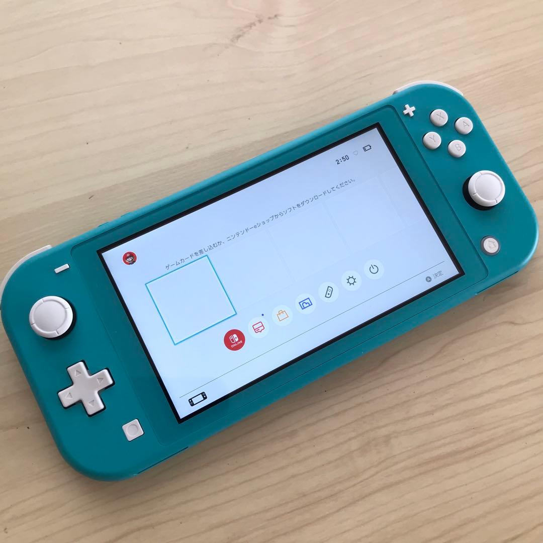 Nintendo Switch Lite ターコイズ 本体 純正充電ケーブル